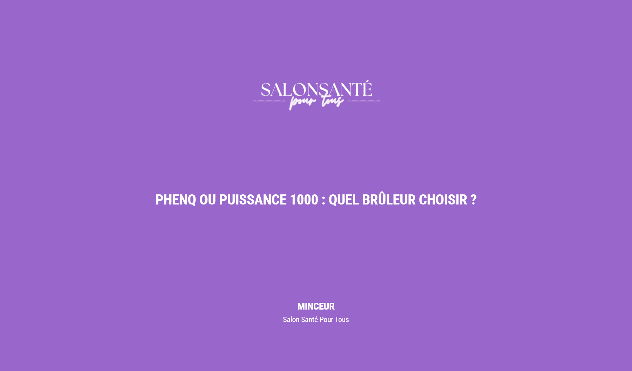 Phenq Ou Puissance 1000 : Quel Brûleur Choisir ?