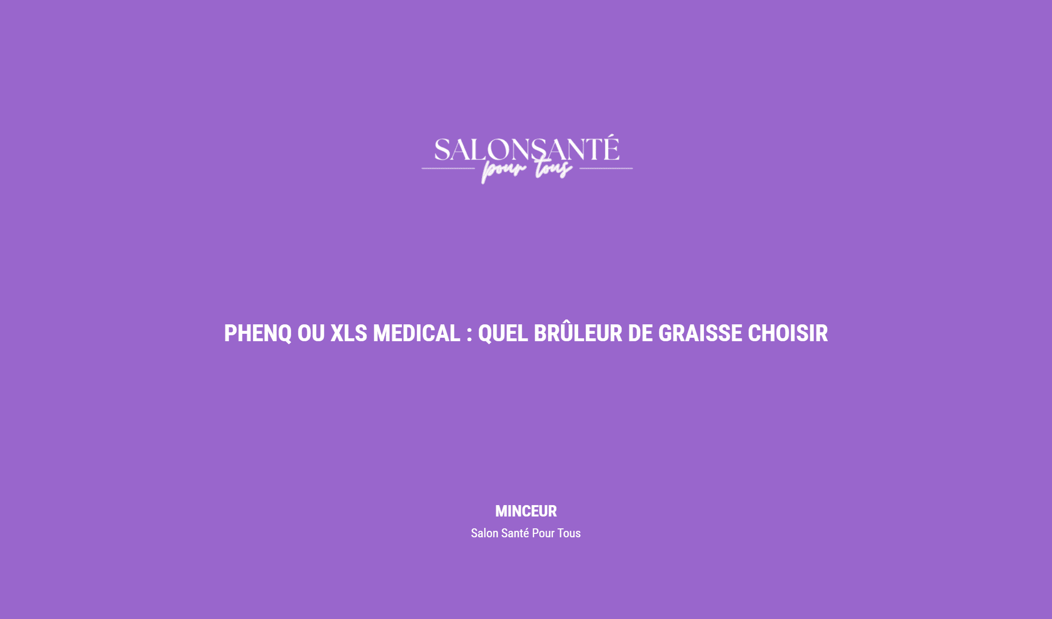Phenq Ou Xls Medical : Quel Brûleur De Graisse Choisir