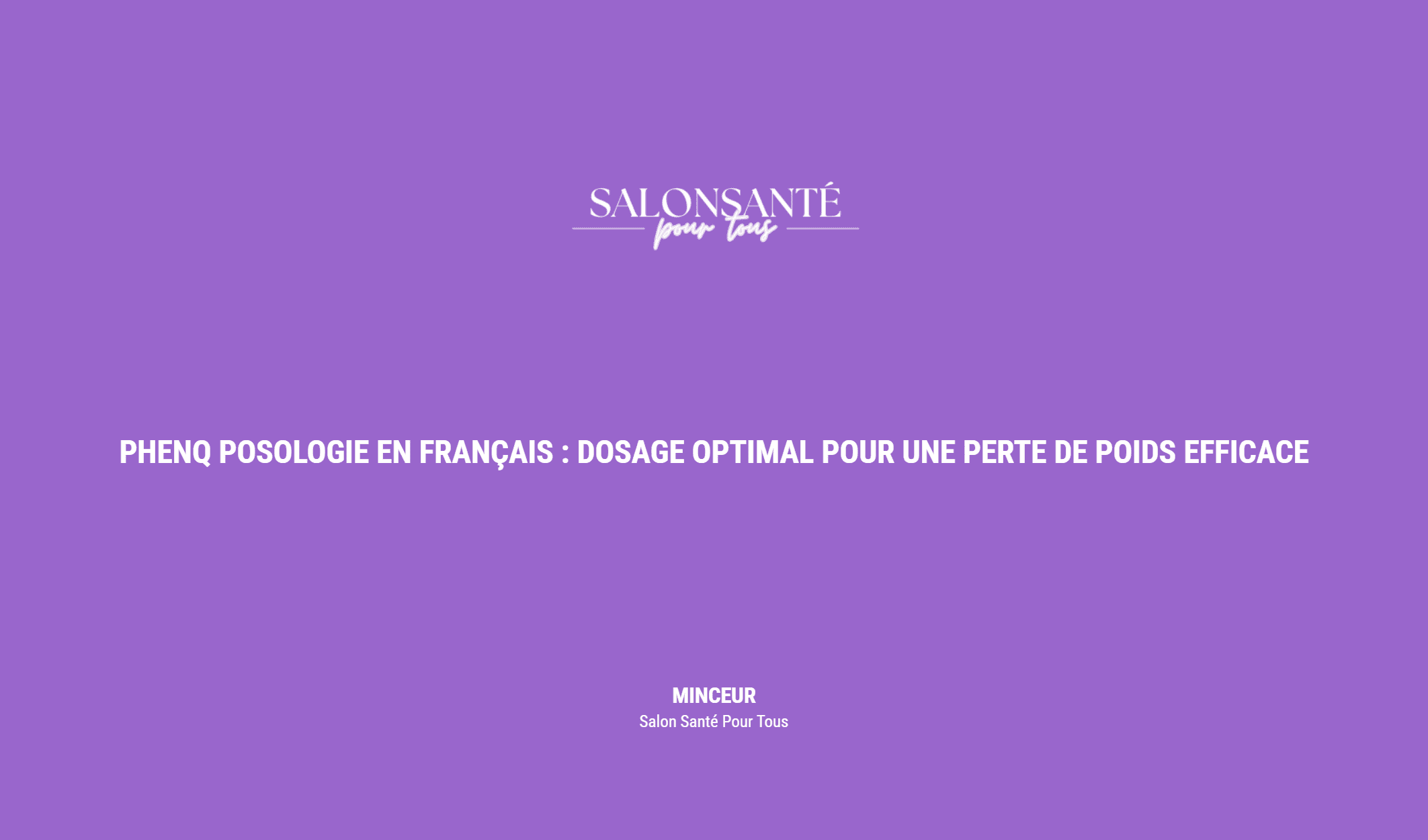 PhenQ Posologie : Dosage Optimal pour une Perte de Poids Efficace