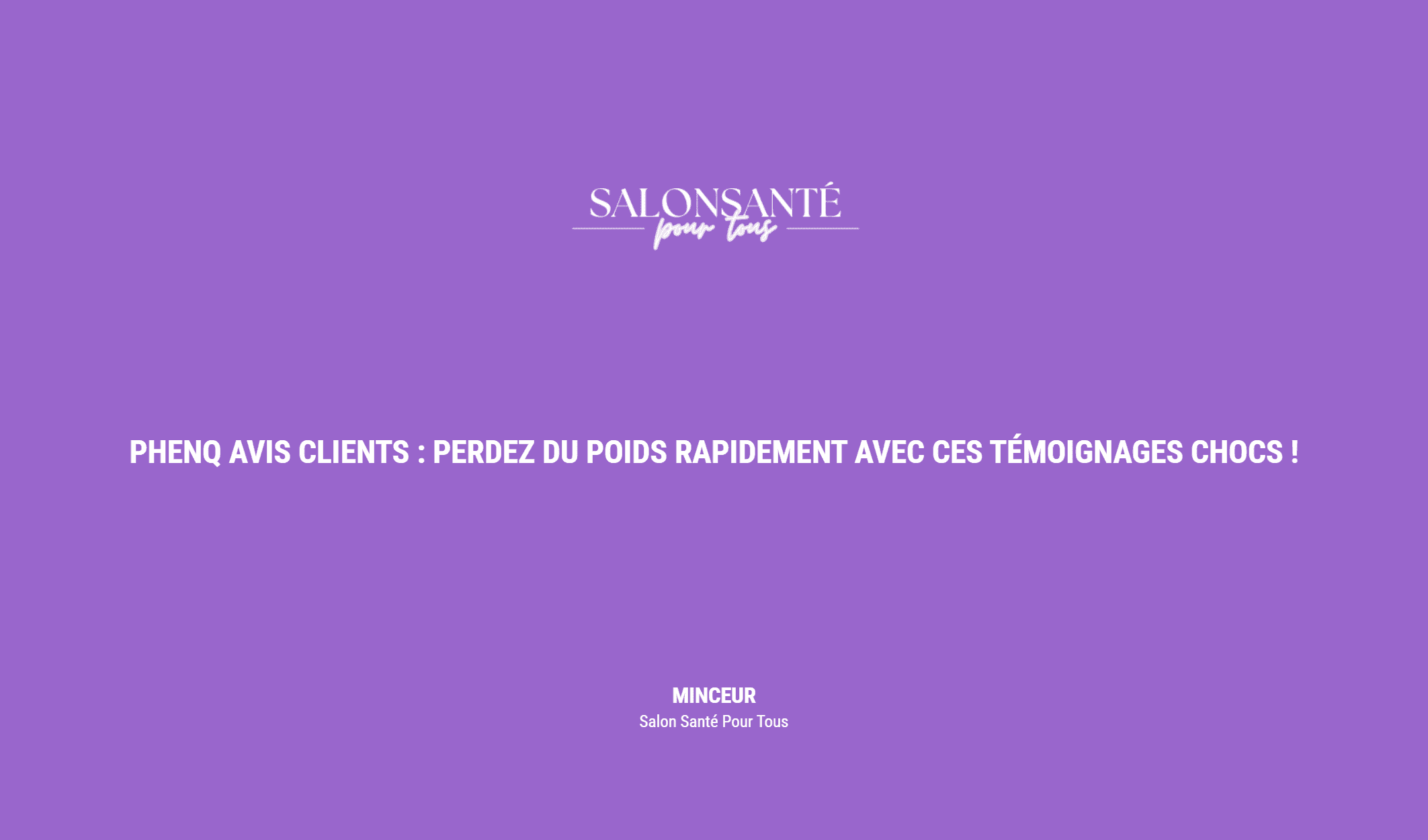 Phenq Avis Clients : Perdez Du Poids Rapidement Avec Ces Témoignages Chocs !